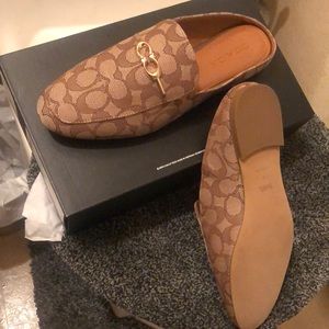 Brand new coach mules